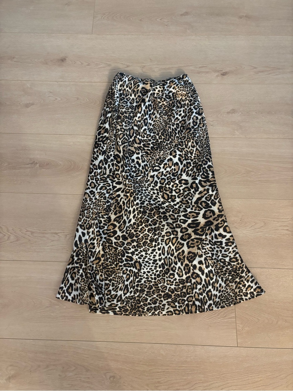 Leopard Print Maxi Skirt in Brown/Black